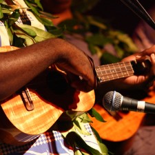 The ukulele is essential to Hawaiian music.